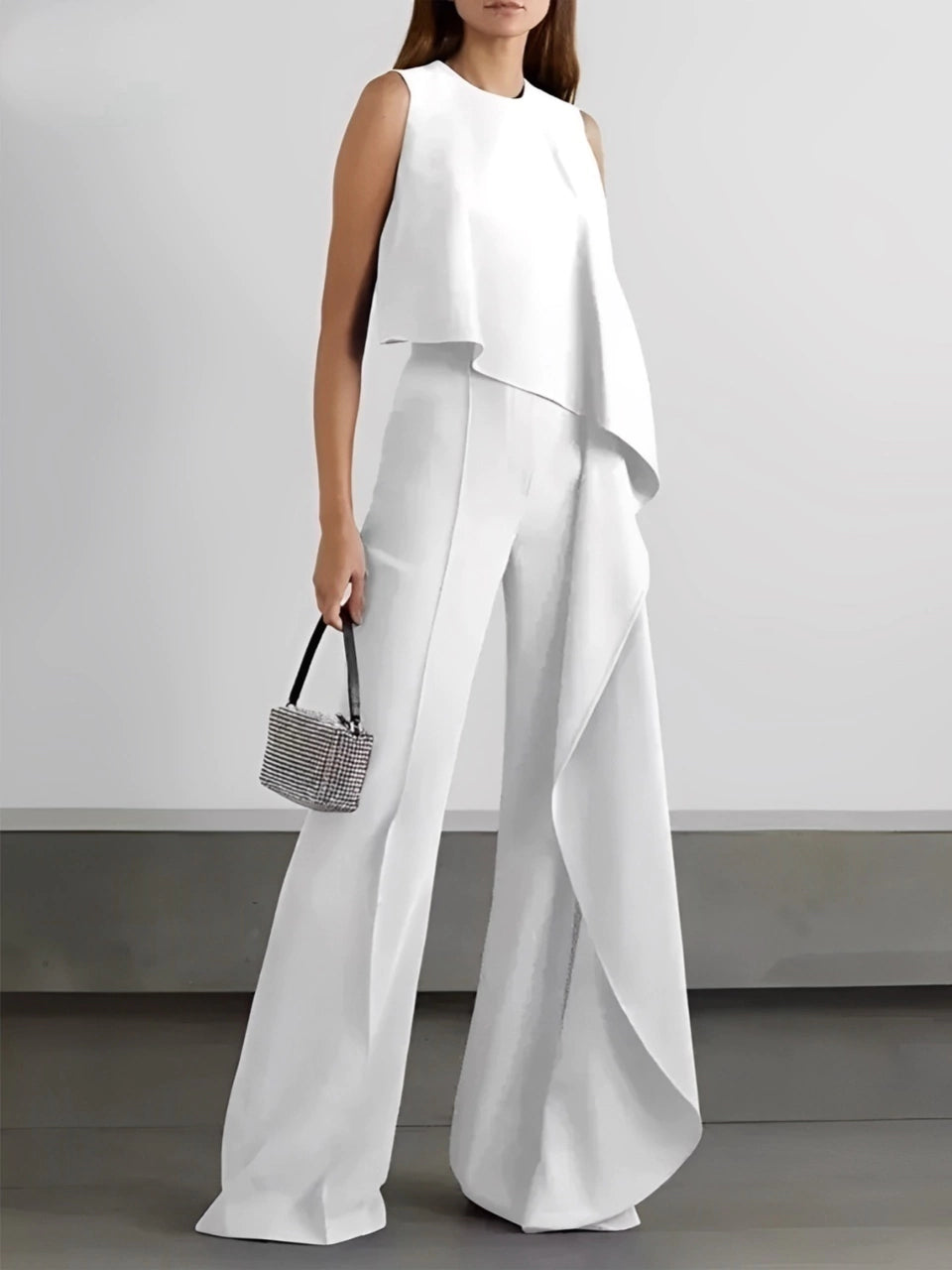 Sarah Strapless Wide-Leg Jumpsuit