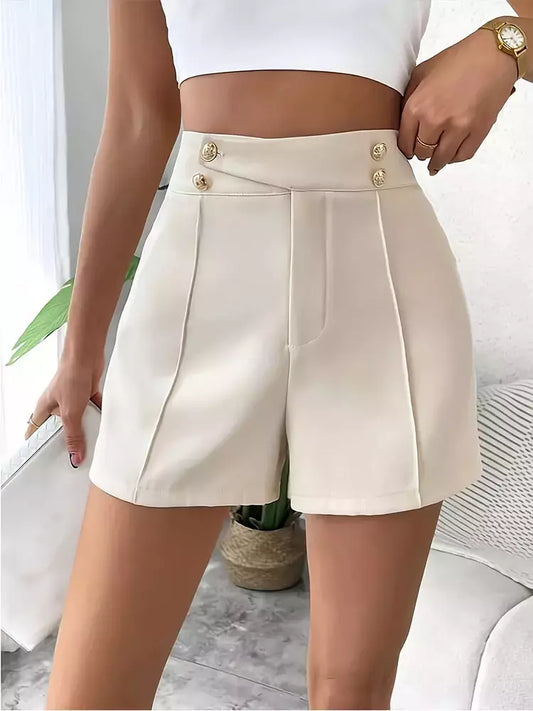 Karina High-Waisted Tailored Shorts.