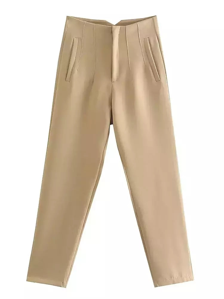 Milano Straight-Leg Mid-Rise Trousers